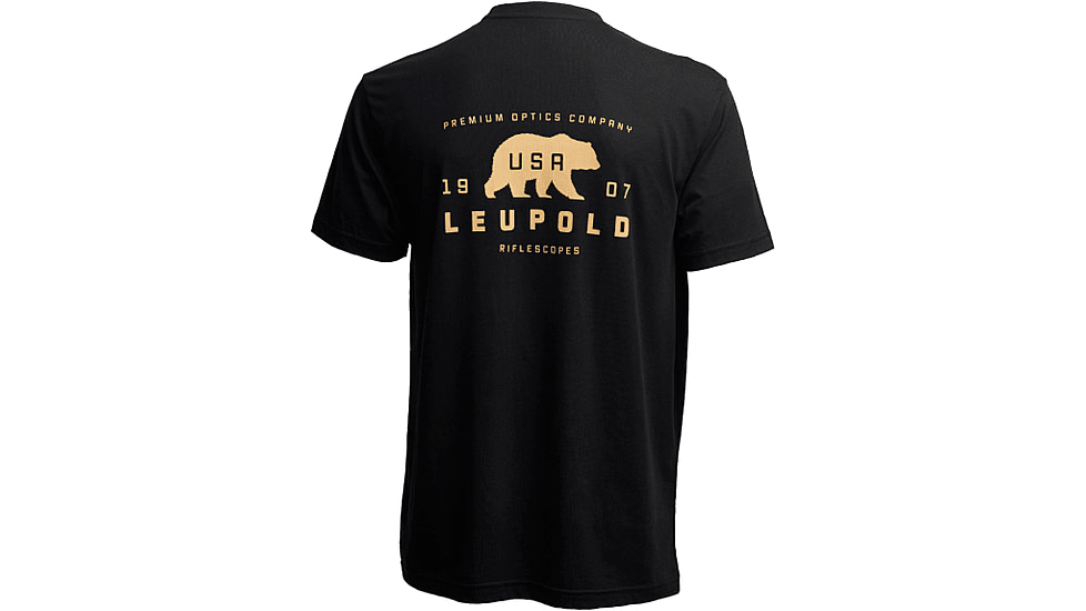 Leupold Bear Badge Graphic T-Shirt, 2XL, Black, 186485