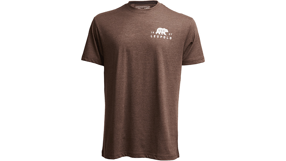 Leupold Bear Badge Graphic T-Shirt, Large, Espresso, 186479