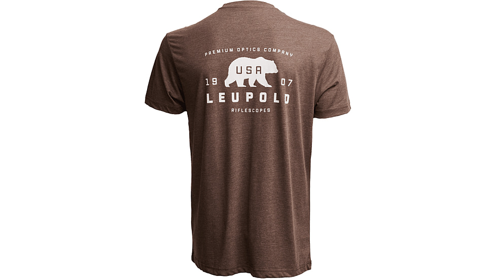 Leupold Bear Badge Graphic T-Shirt, Large, Espresso, 186479