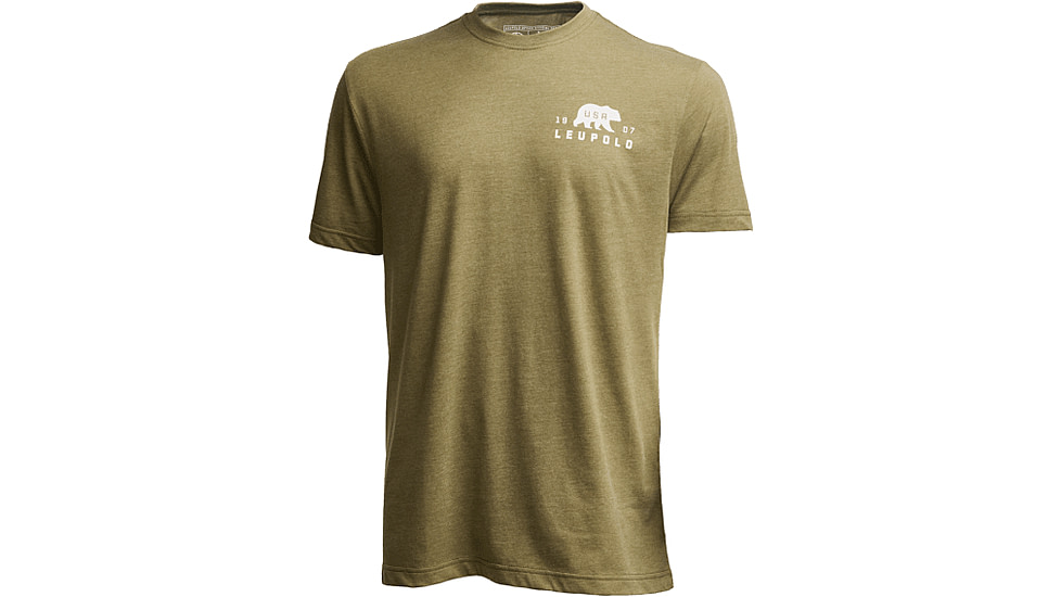 Leupold Bear Badge Graphic T-Shirt, Large, Light Olive, 186487