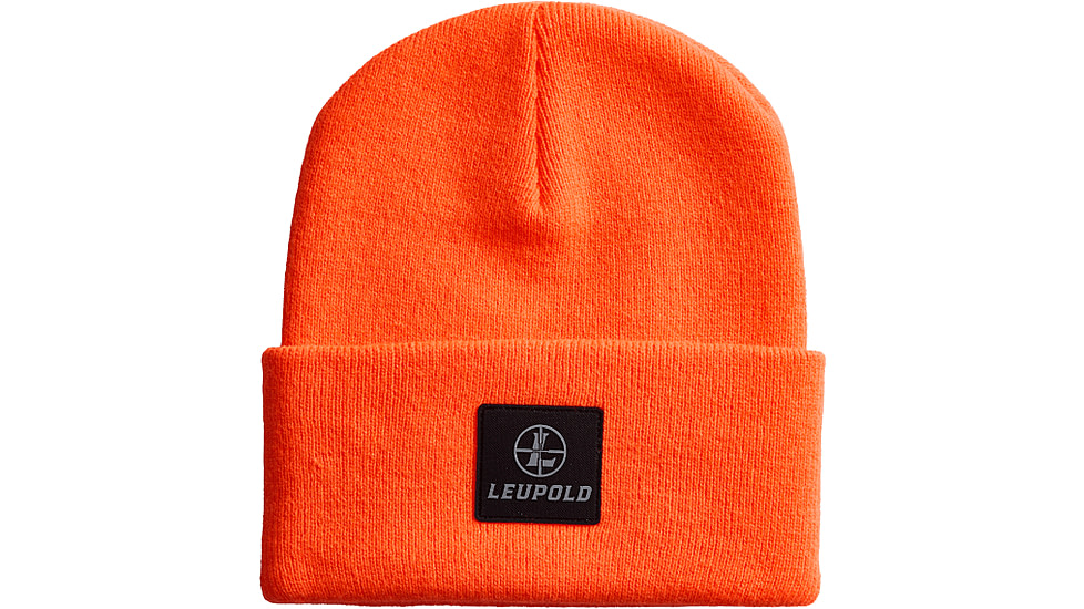 Leupold Cuffed Beanie, One Size, Blaze Orange, 186968