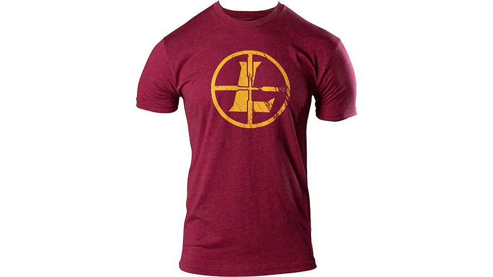 Leupold Distressed Reticle Tee - Mens, Cardinal Heather, XL, 181846