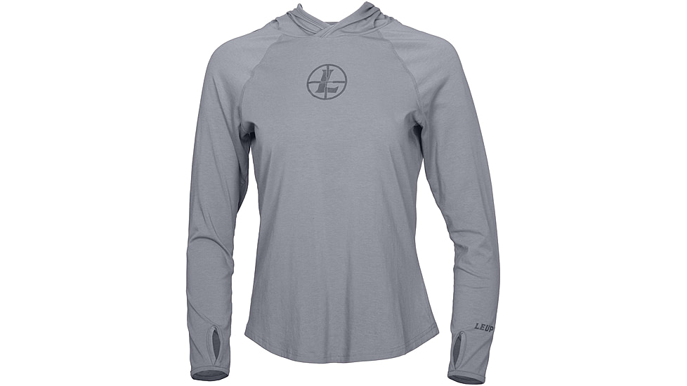 Leupold Lightweight UPF Hoodie - Womens, Gray, Extra Small, 181161
