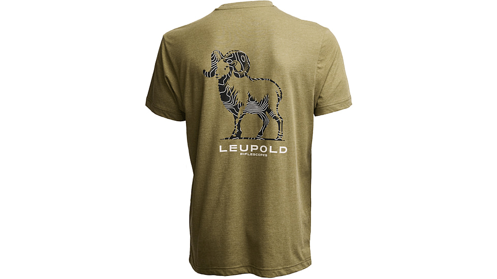 Leupold Ram Graphic T-Shirt, Large, Light Olive, 186523