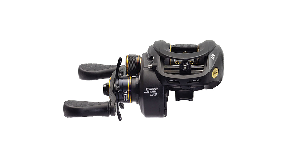 Lew's American Hero Spinning Rod, 6ft 6in 2-PC, Medium, Fast, IM6 Graphite Rod, Stainless Steel Guides and Inserts, EVA Split-Grip, No Foul Hook Keeper, Black/Blue, AH66MSG3-2