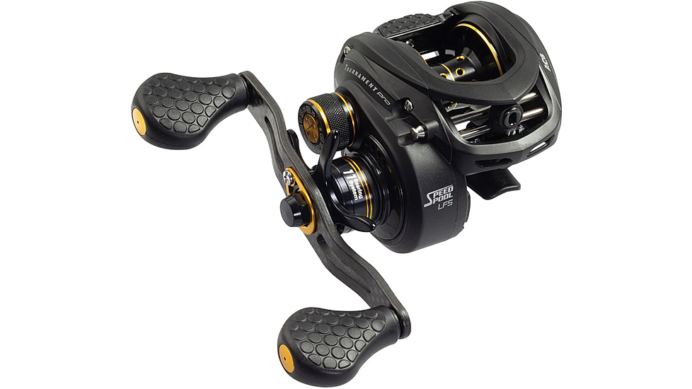 Lew's American Hero Spinning Rod, 6ft 6in 2-PC, Medium, Fast, IM6 Graphite Rod, Stainless Steel Guides and Inserts, EVA Split-Grip, No Foul Hook Keeper, Black/Blue, AH66MSG3-2