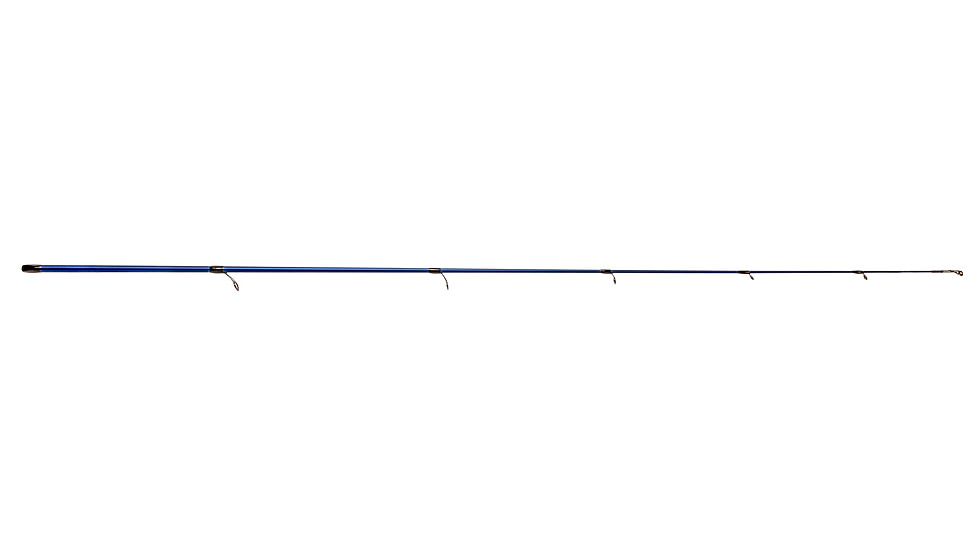Lew’s American Hero Spinning Rod, 6ft 6in 2-PC, Medium, Fast, IM6 Graphite Rod, Stainless Steel Guides and Inserts, EVA Split-Grip, No Foul Hook Keeper, Black/Blue, AH66MSG3-2