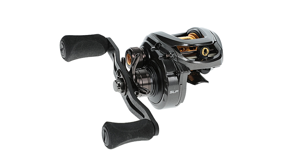 Lew’s Custom Lite SS Baitcast Reel, 10+1 Double Shielded Bearings, 7.5-1 Ratio, Super Shallow 30 mm Spool, Tanso Tech Frame, Carbon Fiber Drag, RH Retrieve, Carbon Gray, CLSS1SH