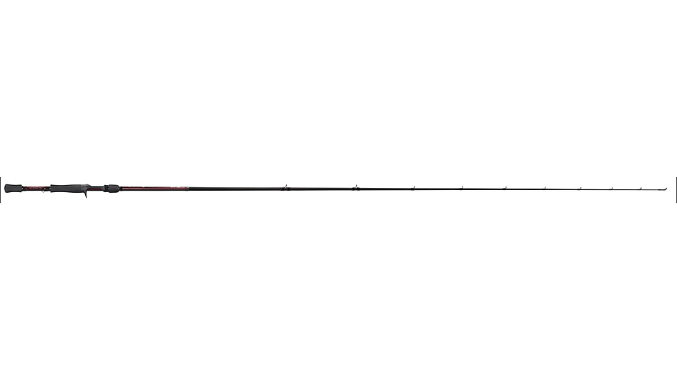 Lew's Custom Lite Casting Rod, 7ft 2in 1-PC HM85 Graphite Rod, Heavy  w/ Fast, Stainless Steel Guides w/ Titanium Oxide Inserts, Split-Grip Handle, Black, CLHFR