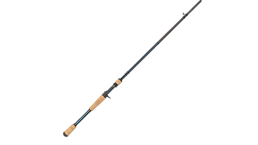 Lew’s LFS Casting Rod, 7ft, 1-PC Rod w/ Medium  and Fast, LFS-X3 Blank, Cork Split-Grip, Fuji Concept O Guides, Full Contact Reel Seat, Blue/Black, LFS70M