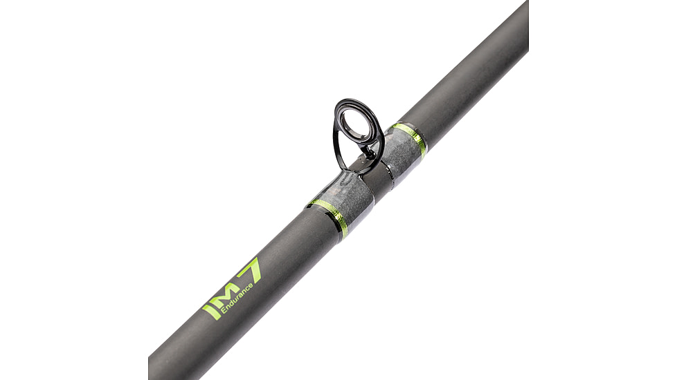 Lew’s MACH 1 Casting Rod, 6ft 8in, 1-PC IM7 Graphite Rod w/ Medium  and Moderate-Fast, Winn Dri-Tac Split-Grip, Graphite Skeletal Reel Seat, White/Black/Green, M1TWJBR