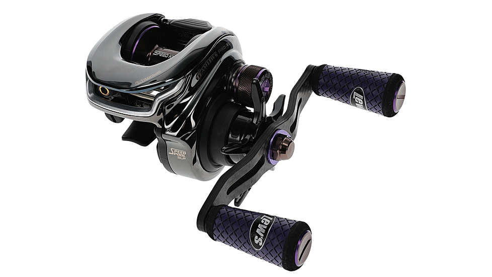 Team Lew’s Ti Baitcast Reel, LH Retrieve, 7.5-1 Ratio, 10+1 Bearings, PT1SHLG2