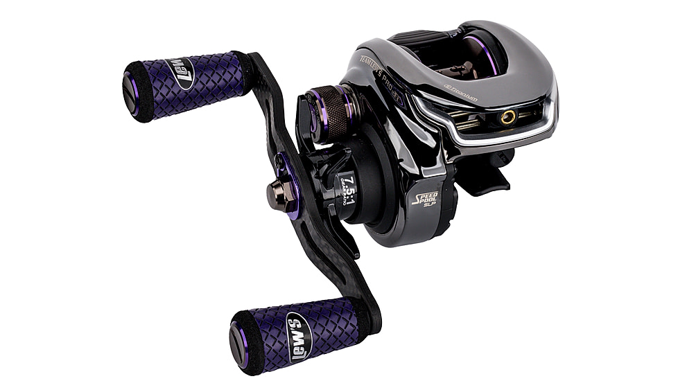 Team Lew’s Ti Baitcast Reel, RH Retrieve, 7.5-1 Ratio, 10+1 Bearings, PT1SHG2