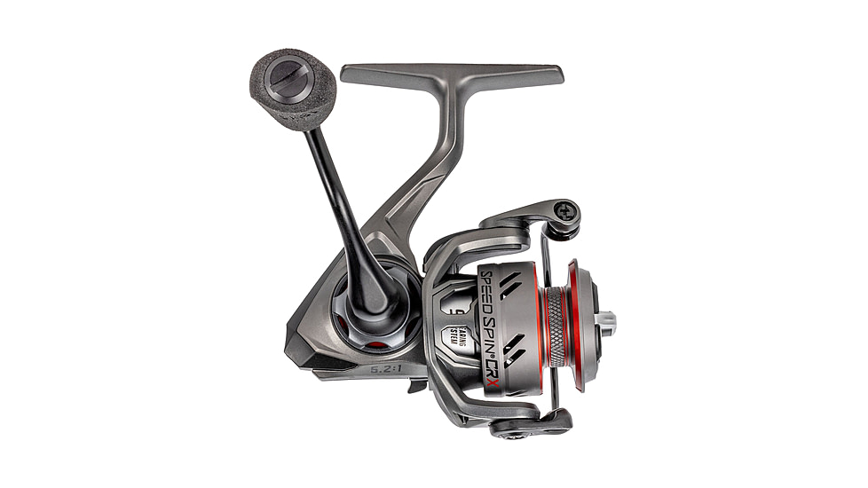 Lew’s Speed Spin CRX Spinning Reel and Rod Combo, 5ft 6in 1-PC Rod, Ultra-Light, Fast, SZ 75 Reel, 9+1 Bearings, 5.2-1 Ratio, Speed Gears, Gray/Black/Red, SSC7556ULS