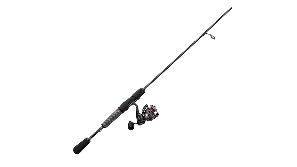 Lew’s Speed Spin CRX Spinning Reel and Rod Combo, 6ft 6in 1-PC Rod, Medium, Fast, SZ 200 Reel, 9+1 Bearings, 6.2-1 Ratio, Speed Gears, Gray/Black/Red, SSC2066MS