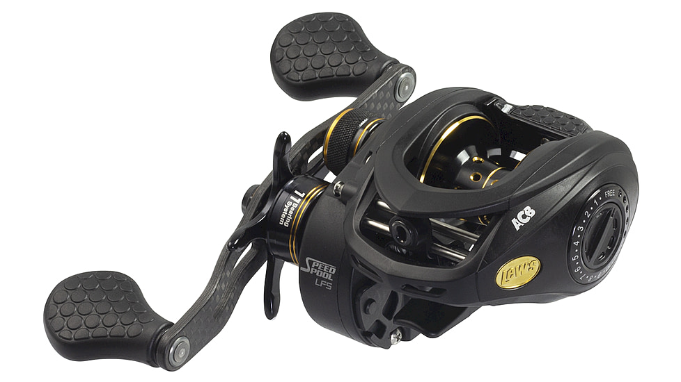 Lew's American Hero Casting Rod, 6ft 10in 1-PC, Medium-Heavy, Fast, IM6 Graphite Rod, Stainless Steel Guides and Inserts, EVA Split-Grip, No Foul Hook Keeper, Black/Blue, AH610MHCG3