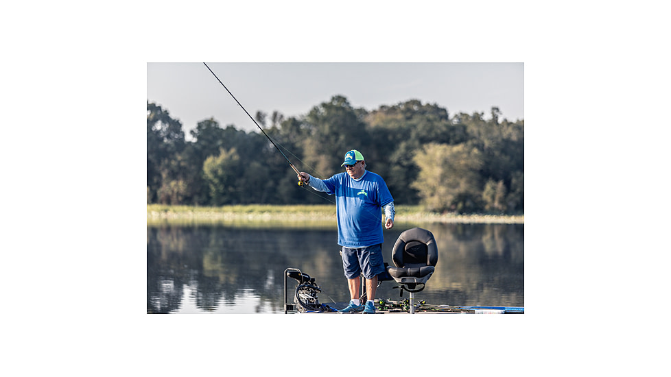 Lew's Wally Marshall Classic Signature Casting Rod, 7ft 1-PC IM8 Graphite Rod, Medium-Light, Moderate, Stainless Steel Guides, Cork Split-Grip, Black/Green, WMCS70MLC