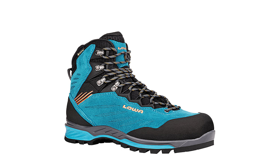 Lowa Cadin II GTX Mid Ws - Womens, Turquoise/Mandarin, 9, 197827018513
