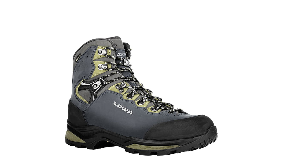 Lowa Camino Evo GTX - Mens, Steel Blue/Kiwi, 9, 197827017233