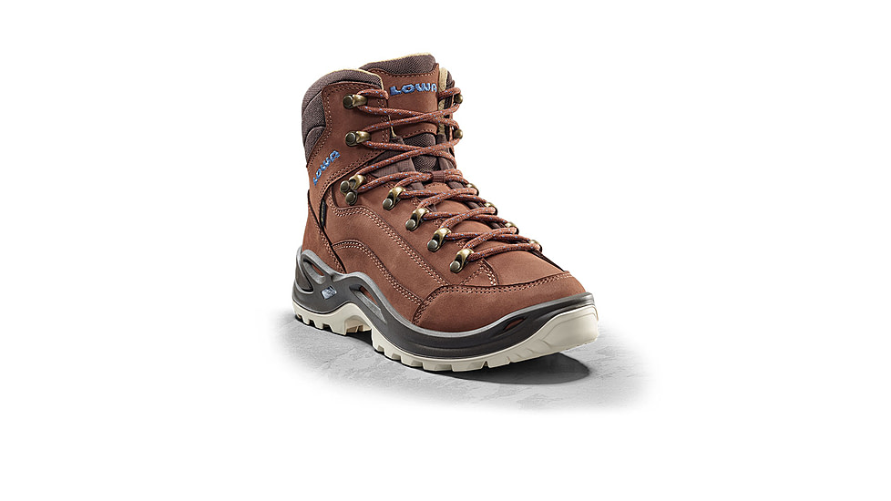 Lowa Lowa Renegade GTX Mid Hiking Shoes - Womens, Mahogany/Navy, 7, 3209454747-MAHNAV-M-7