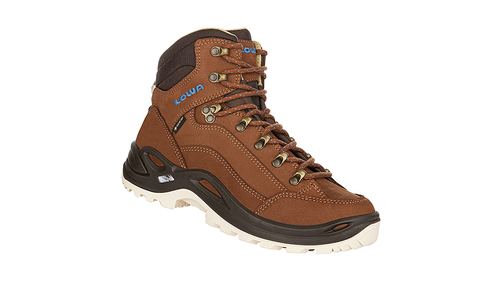 Lowa Lowa Renegade GTX Mid Hiking Shoes - Womens, Mahogany/Navy, 7, 3209454747-MAHNAV-M-7