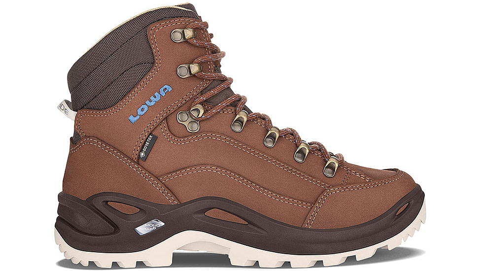 Lowa Renegade GTX Mid Hiking Shoes - Womens, Mahogany/Navy, 7, 3209454747-MAHNAV-M-7