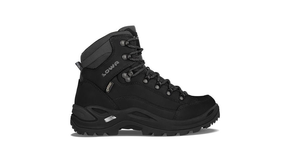 Lowa Renegade GTX Mid Hiking Boots - Womens, Deep Black, Medium, 10, 3209450998-DEPBLK-MD-10