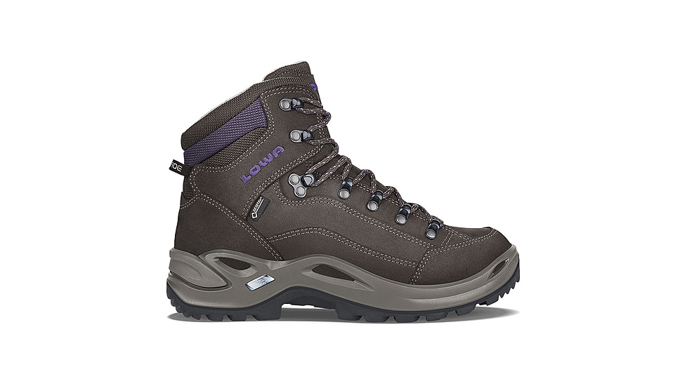 Lowa Renegade GTX Mid Hiking Shoes - Womens, Slate/Blackberry, 10 US, Medium, 3209457937-SLBKBE-10 US