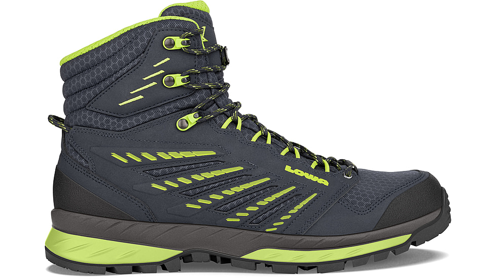 Lowa Trek Evo GTX Mid Hiking Boots - Mens, Navy/Lime, Size 11.5, 2107416903-Navy/Lime-11.5