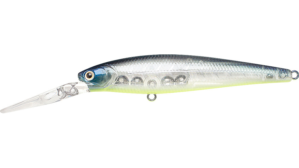 Lucky Craft Staysee 90Sp Version 2 Jerk Bait, Suspending, Bone Pro-Blue, 3 1/2in, 7/16oz, SS90SPV2-371