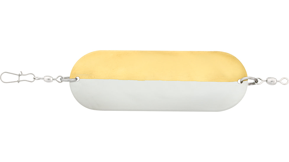 Luhr Jensen 4/0 Jensen Trout &amp; Kokanee Dodger, Brass / Chrome H&amp;H, 5100-040-0301