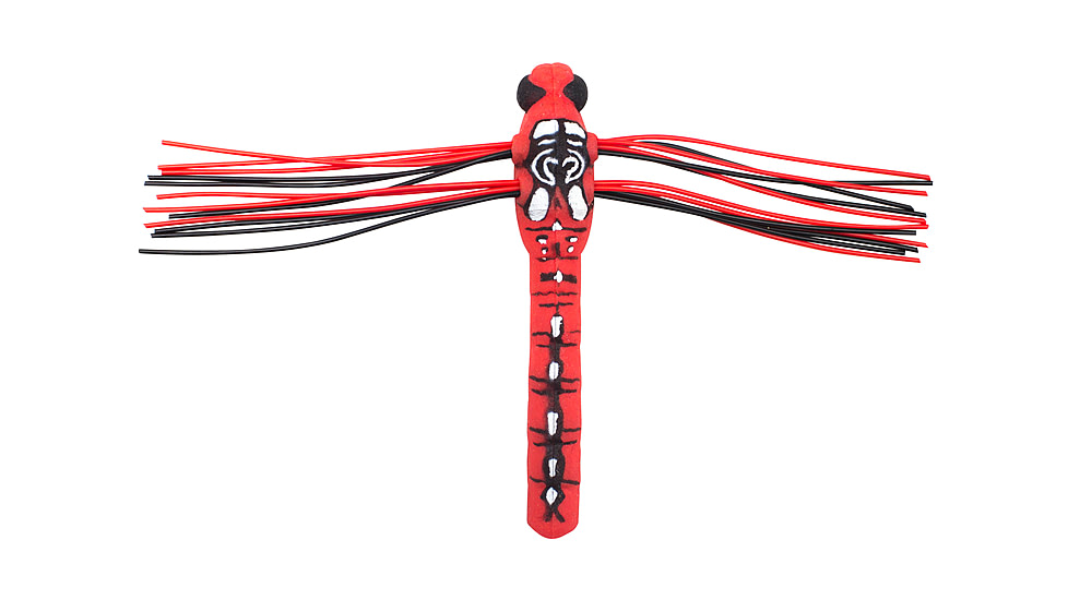 Lunkerhunt Dragonfly Bait Soft Bait, 1, 3in, Cardinal, DRGF02