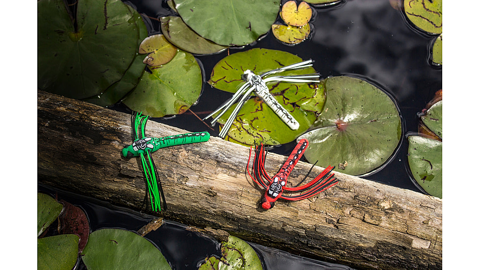 Lunkerhunt Dragonfly Bait Soft Bait, 1, 3in, Cardinal, DRGF02