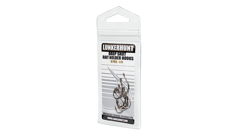 Lunkerhunt Drop Shot Bait Holder Hook, 1/0 Hook Size, TDSH03