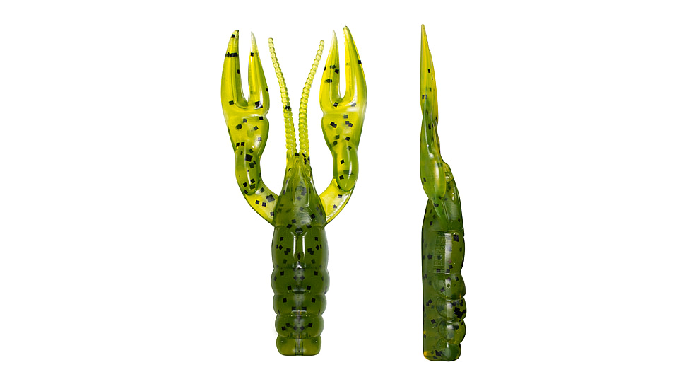 Lunkerhunt Finesse Craw Creature Bait, 8 Pack, 3in, Watermelon Seed, 8-FC02