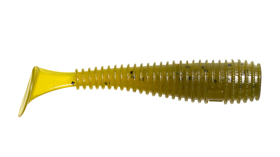 Lunkerhunt Finesse Swimbaits, 8 Pack, 3in, Green Pumpkin, 8-FS08