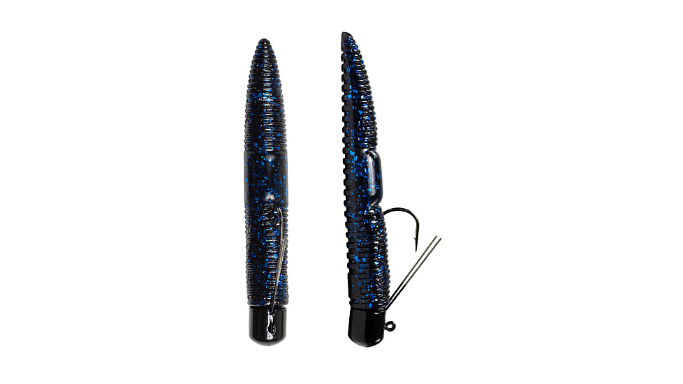 Lunkerhunt Finesse Worm, 1, 3in, Black Blue Fleck, FW04
