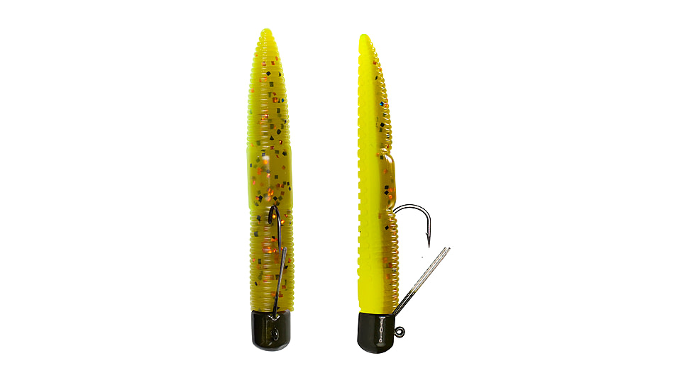 Lunkerhunt Finesse Worm, 1, 3in, Toxic Pumpkin, FW08