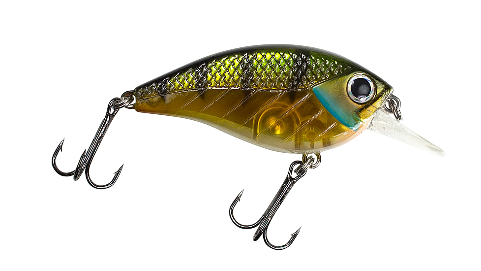 Lunkerhunt Impact Jolt 2.5F Bait, Green Back, 2.25in &amp; 1/3 oz, IMFSQ04