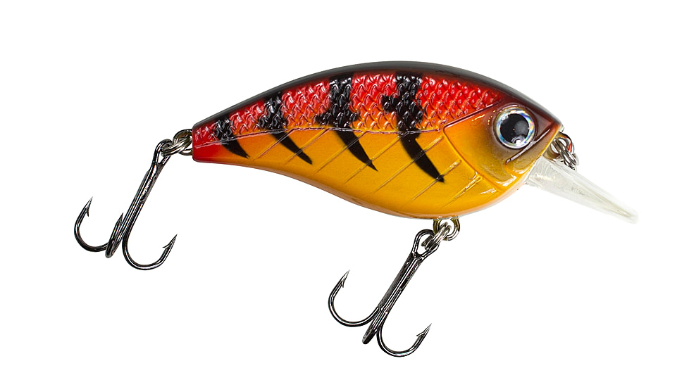 Lunkerhunt Impact Jolt 2.5F Bait, Red Hot, 2.25in &amp; 1/3 oz, IMFSQ05