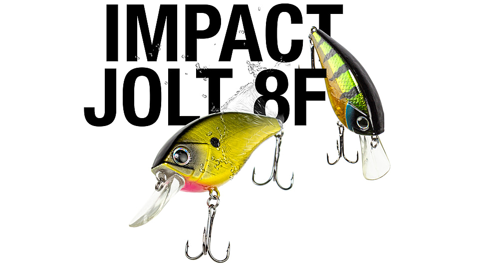 Lunkerhunt Impact Jolt 8F Deep Diving Crankbait, Green Back, 2.25in &amp; 3/8 oz, IJOLT04