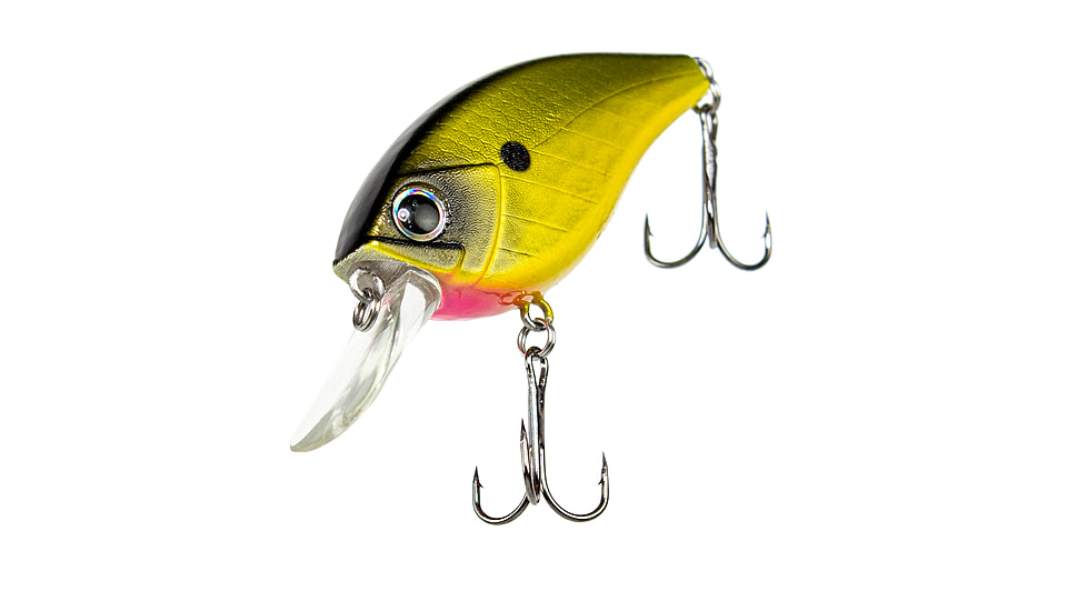 Lunkerhunt Impact Jolt 8F Deep Diving Crankbait, Shock Yellow, 2.25in &amp; 3/8 oz, IJOLT03