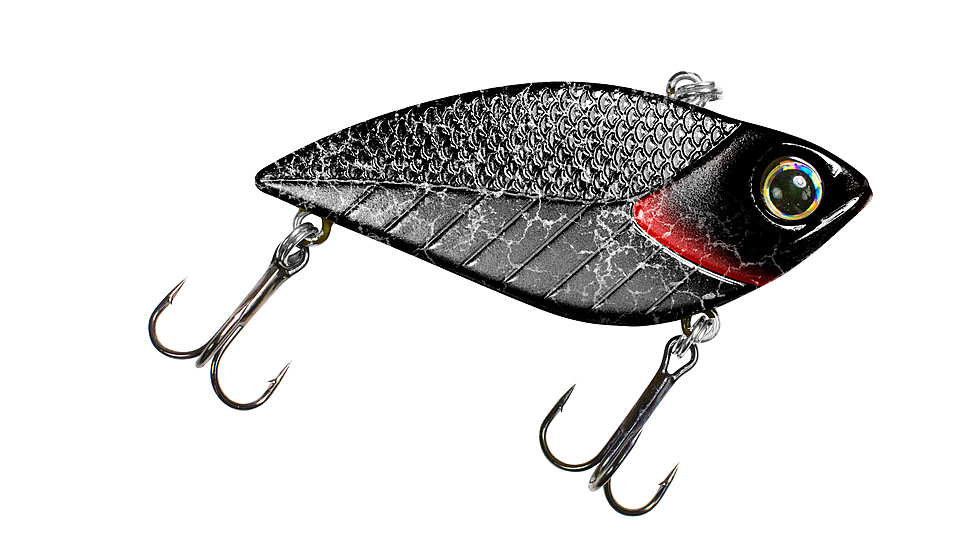 Lunkerhunt Impact Reactor Bait, Charcoal, 2.5in &amp; 1/2 oz, IMRLLC06