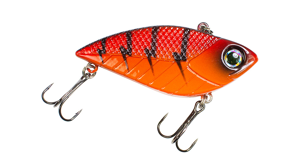 Lunkerhunt Impact Reactor Bait, Red Hot, 2.5in &amp; 1/2 oz, IMRLLC05