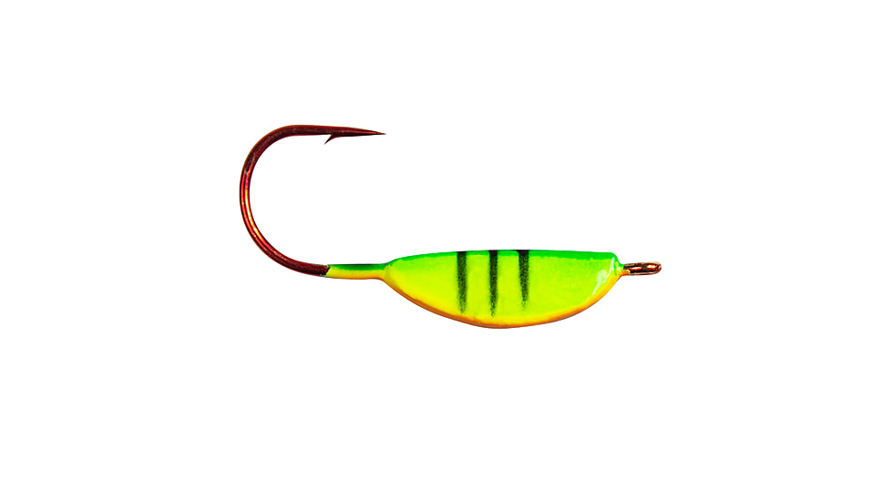 Lunkerhunt Lead Teary Jig, Fire Tiger Glow, 1/8 oz, TJ03