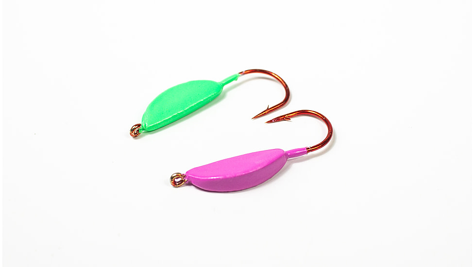 Lunkerhunt Lead Teary Jig, Fluorescent Green Glow, 1/8 oz, TJ04