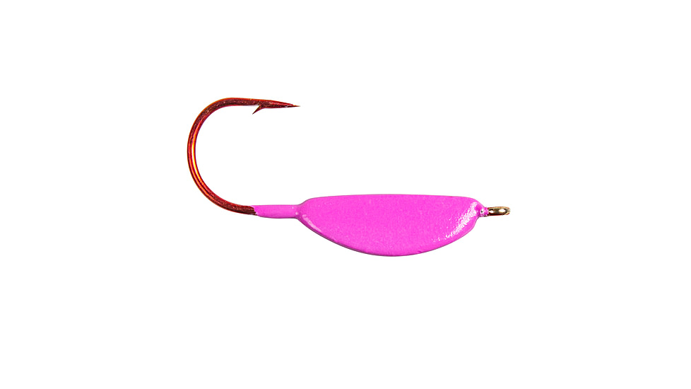 Lunkerhunt Lead Teary Jig, Fluorescent Pink Glow, 1/8 oz, TJ05