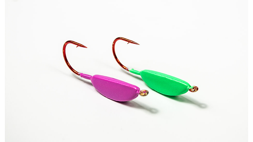 Lunkerhunt Lead Teary Jig, Fluorescent Pink Glow, 1/8 oz, TJ05