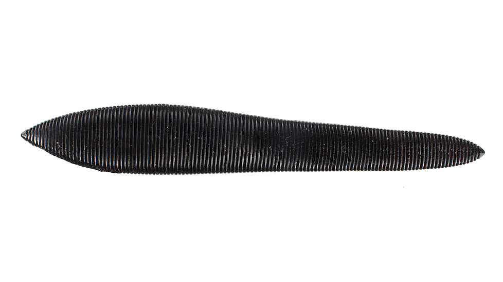 Lunkerhunt Leech Bait Soft Bait, 8, 5in, Black, LEECH501