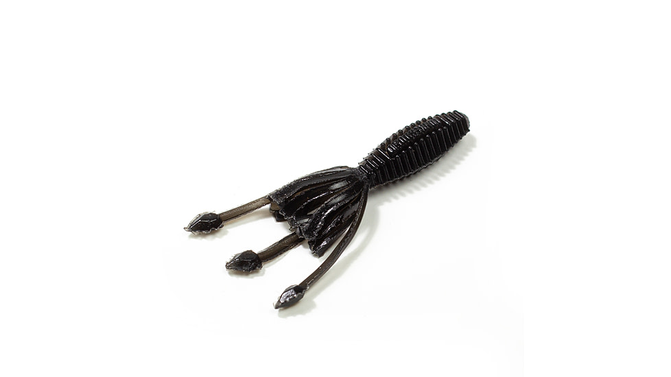 Lunkerhunt Micro Typhon Bait Tube, 10, 1.5in, Black, MSBTUBE04